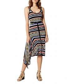 KAREN MILLEN Asymmetric Striped Dress at Bloomingdales